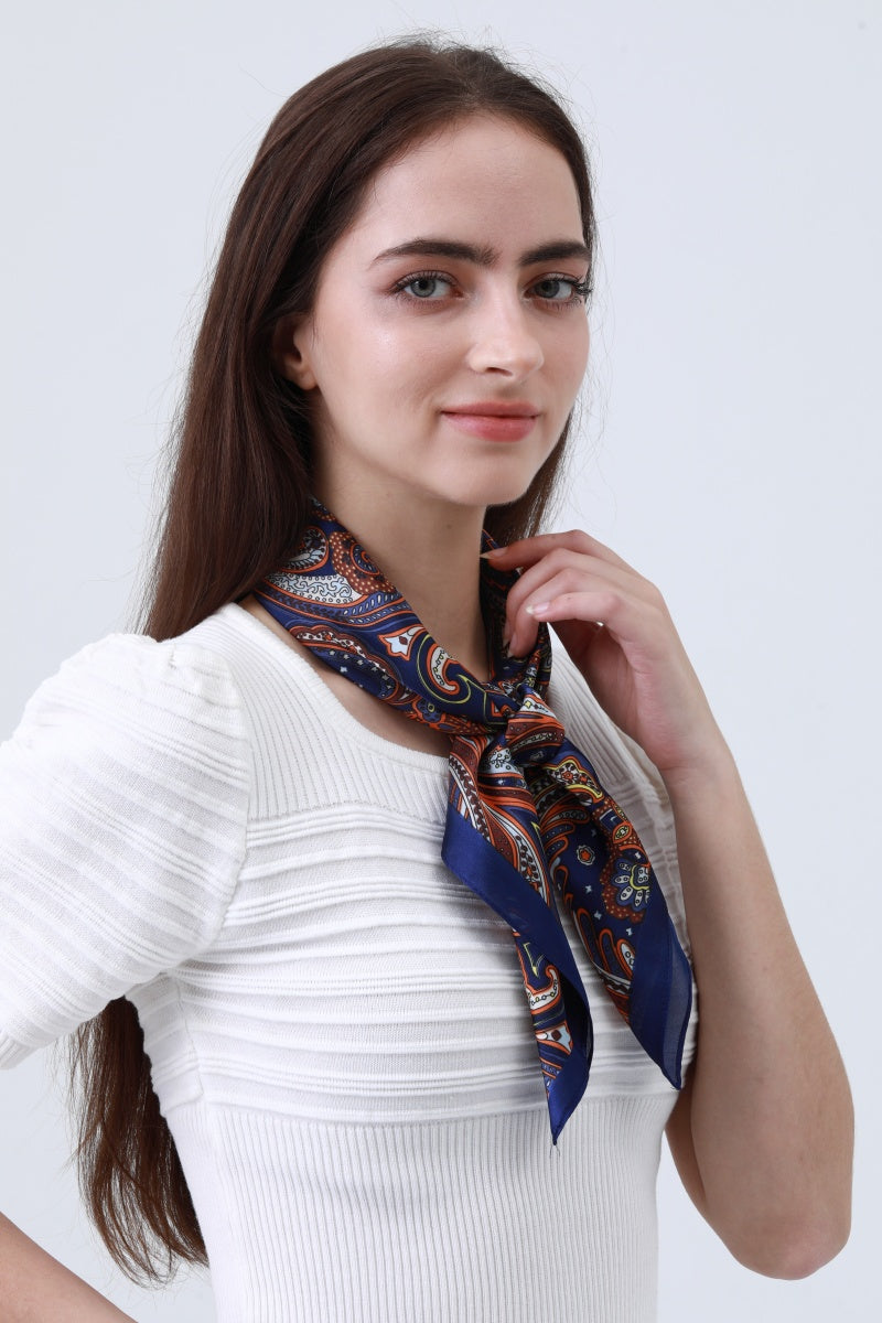 Vintage Paisley Silky Scarf - Timeless Bohemian Accent - NeoKira Unlimited
