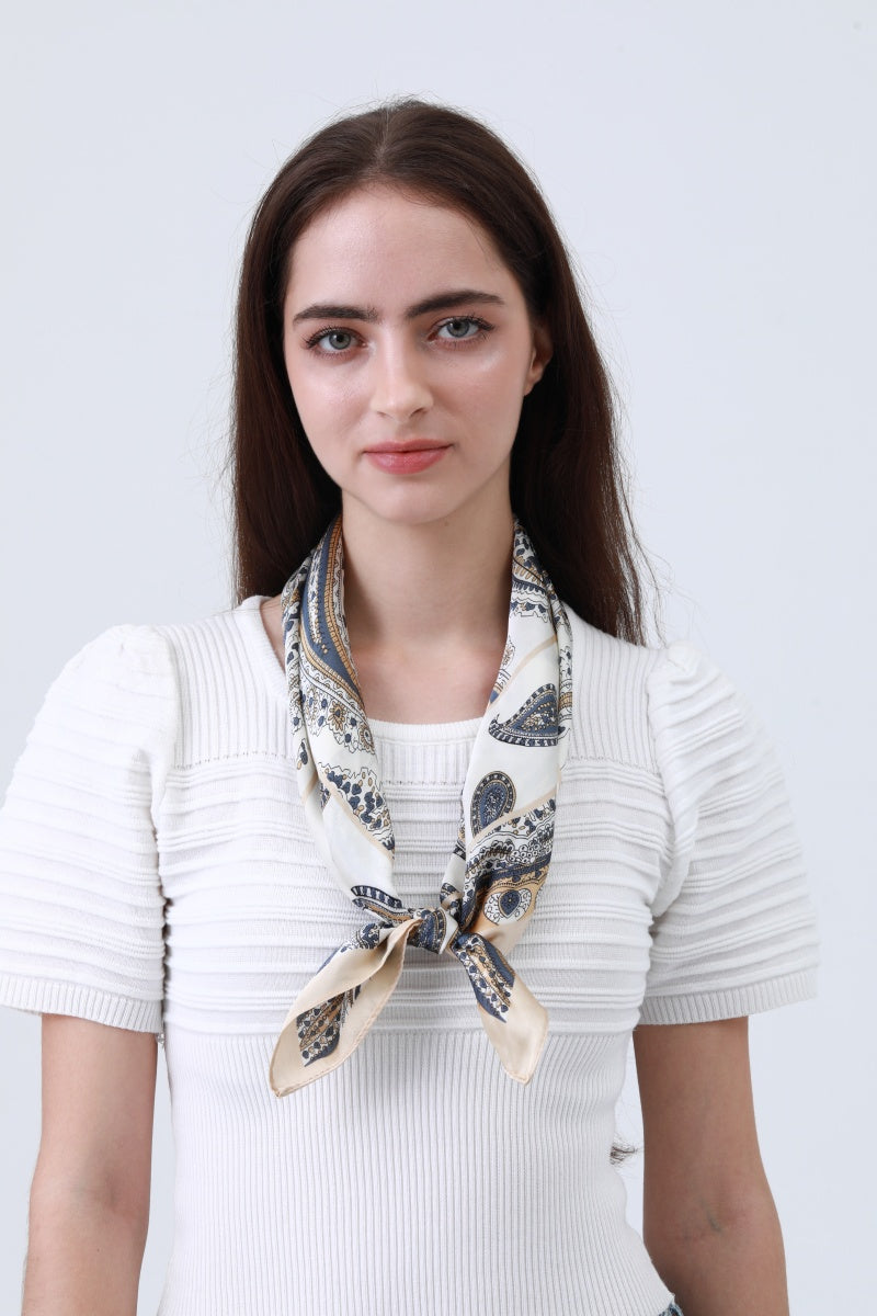 Versatile Paisley Print Bandana - Multi-Way Scarf - NeoKira Unlimited