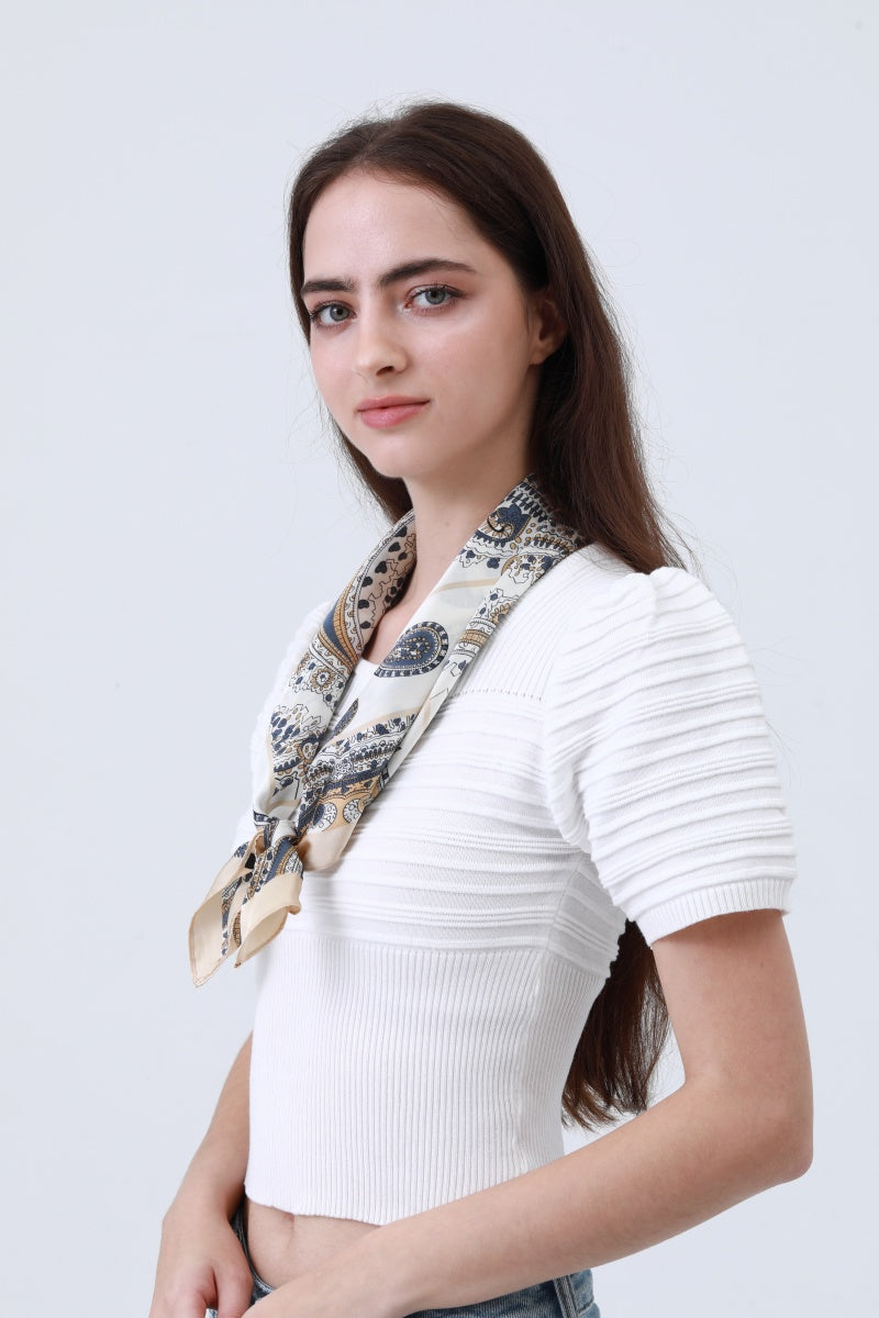 Versatile Paisley Print Bandana - Multi-Way Scarf - NeoKira Unlimited
