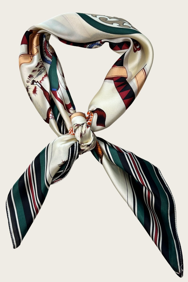 Galloping Horses Bandana - Equestrian Print Scarf - NeoKira Unlimited