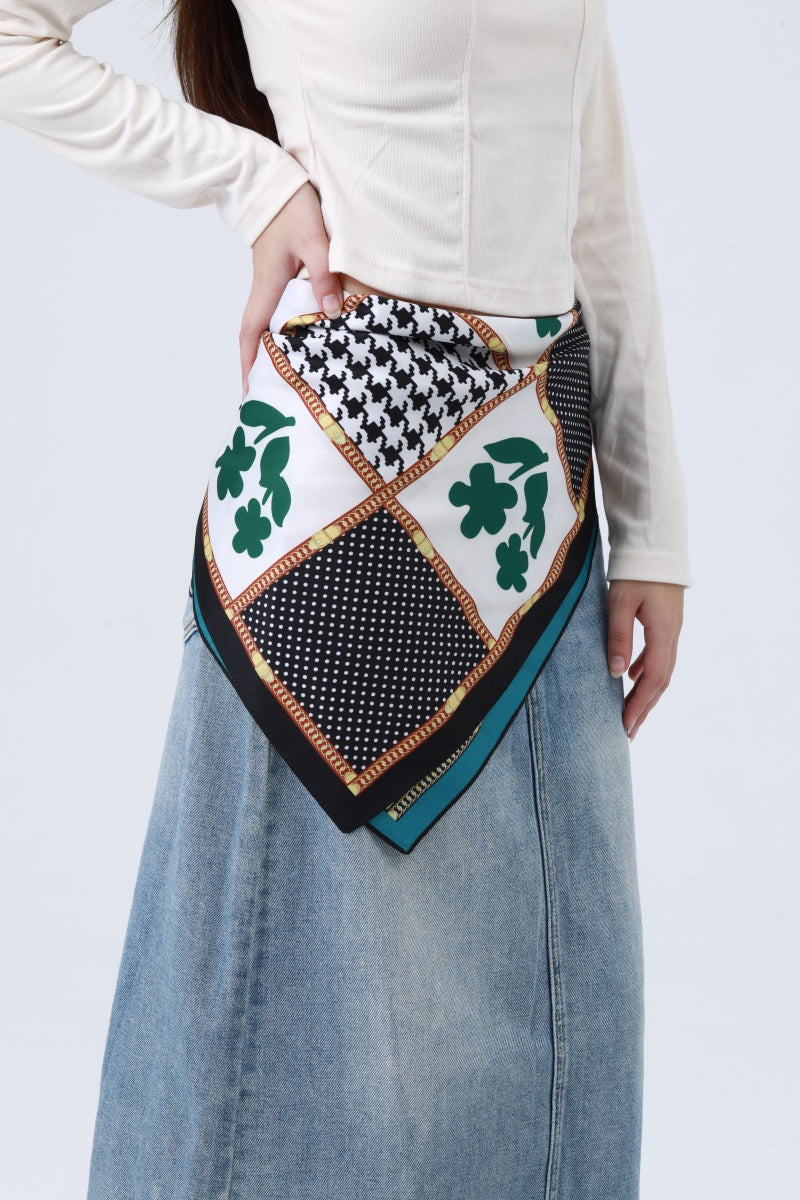 Luxury Reversible Silky Scarf - Two-Tone Double-Sided Design - NeoKira Unlimited