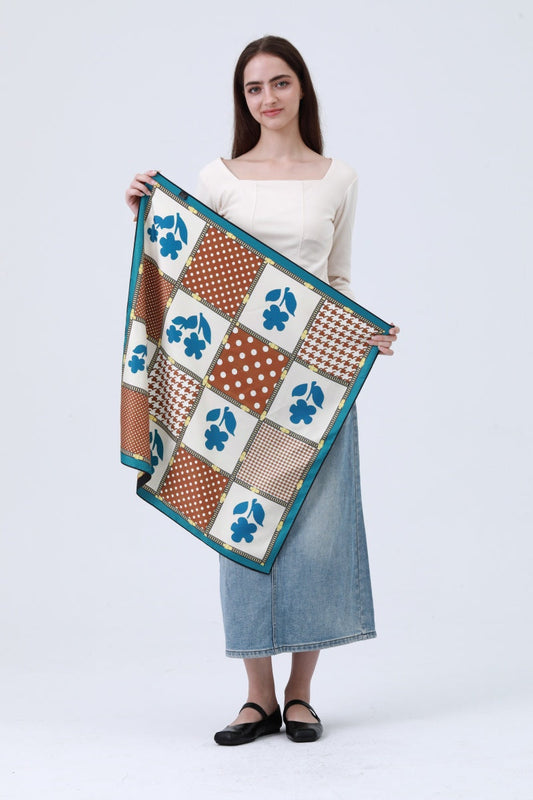 Luxury Reversible Silky Scarf - Two-Tone Double-Sided Design 🔄🧣 - NeoKira Unlimited