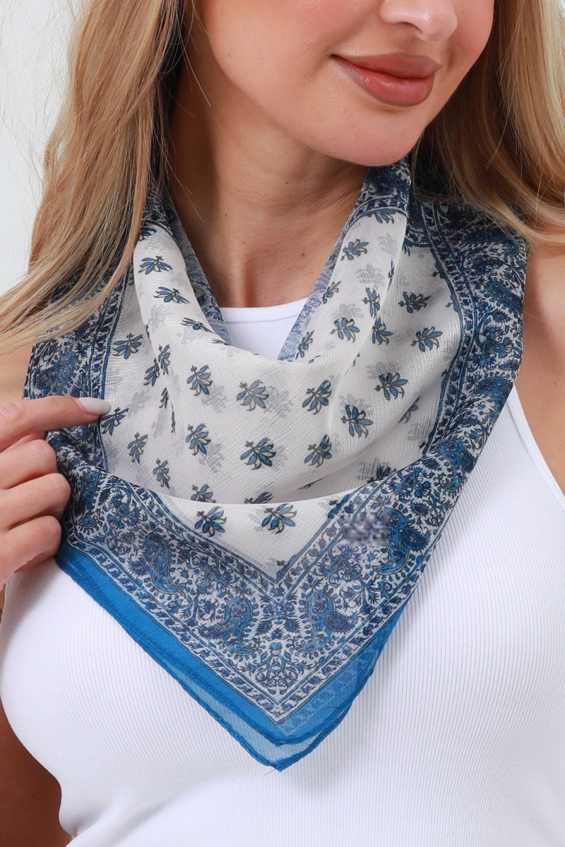 Color-Block Print Bandana – Lightweight & Versatile - NeoKira Unlimited