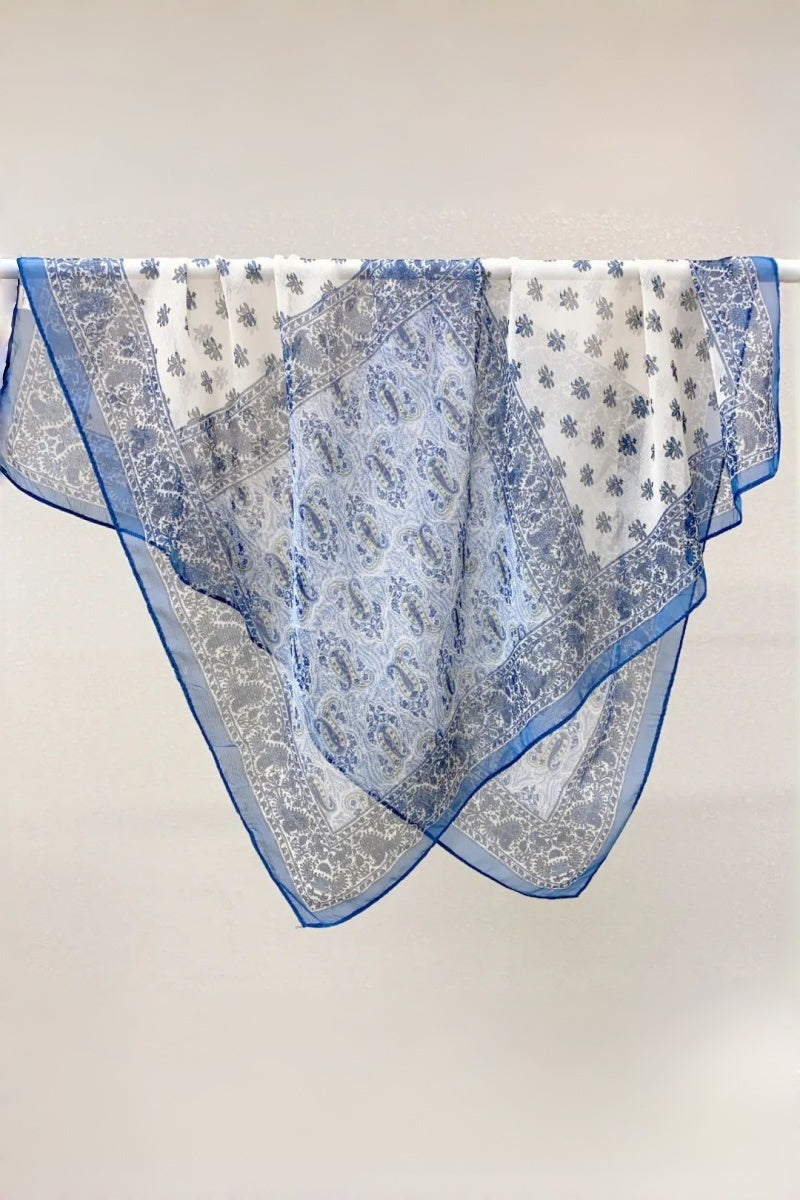 Color-Block Print Bandana – Lightweight & Versatile - NeoKira Unlimited