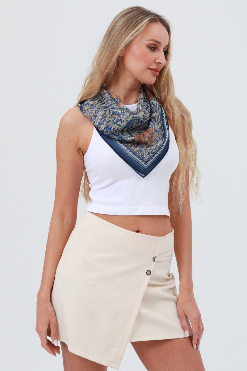 Classic Boho Print Bandana – Lightweight Spring & Summer Style - NeoKira Unlimited