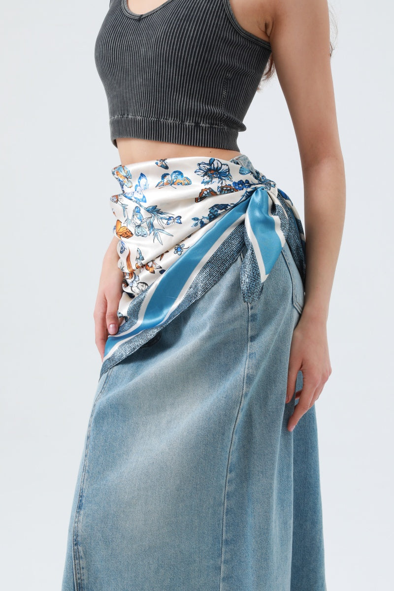 Silky Butterfly Floral Bandana – Summer Staple Scarf - NeoKira Unlimited