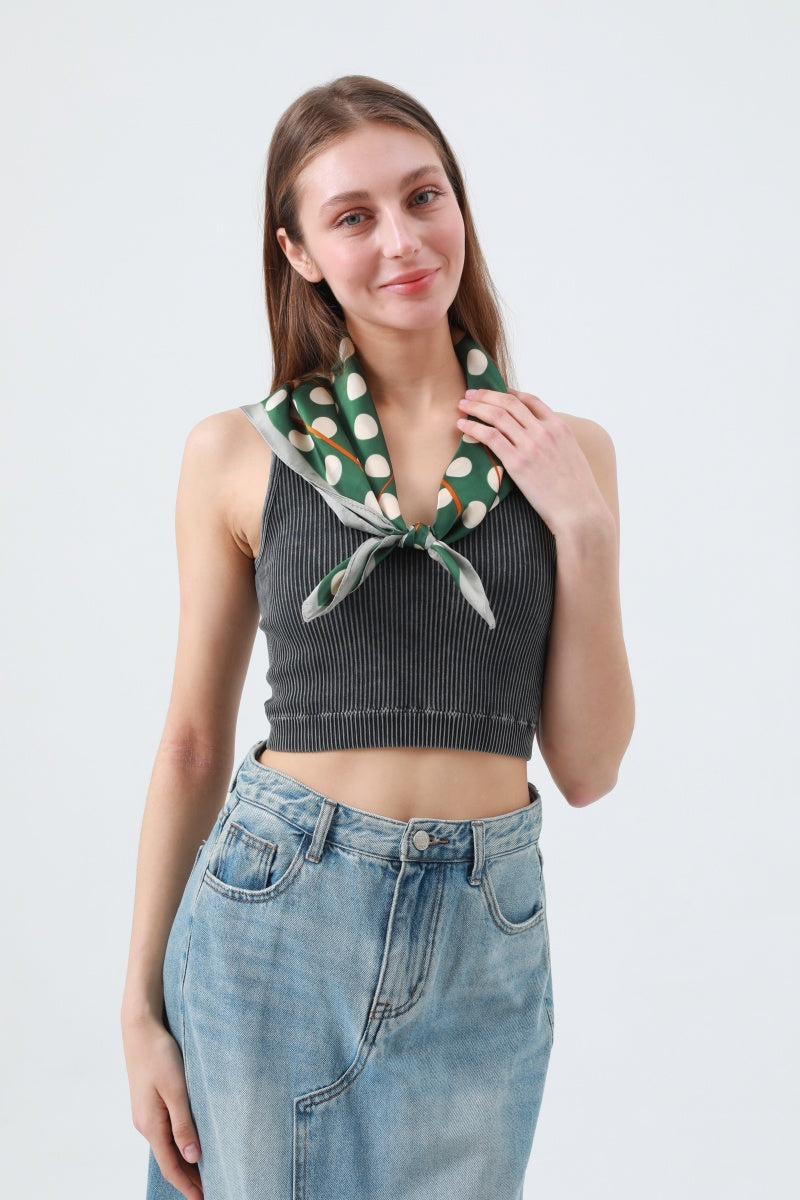 Breathable Large Polka Dot Bandana – Summer Style Neck Scarf - NeoKira Unlimited