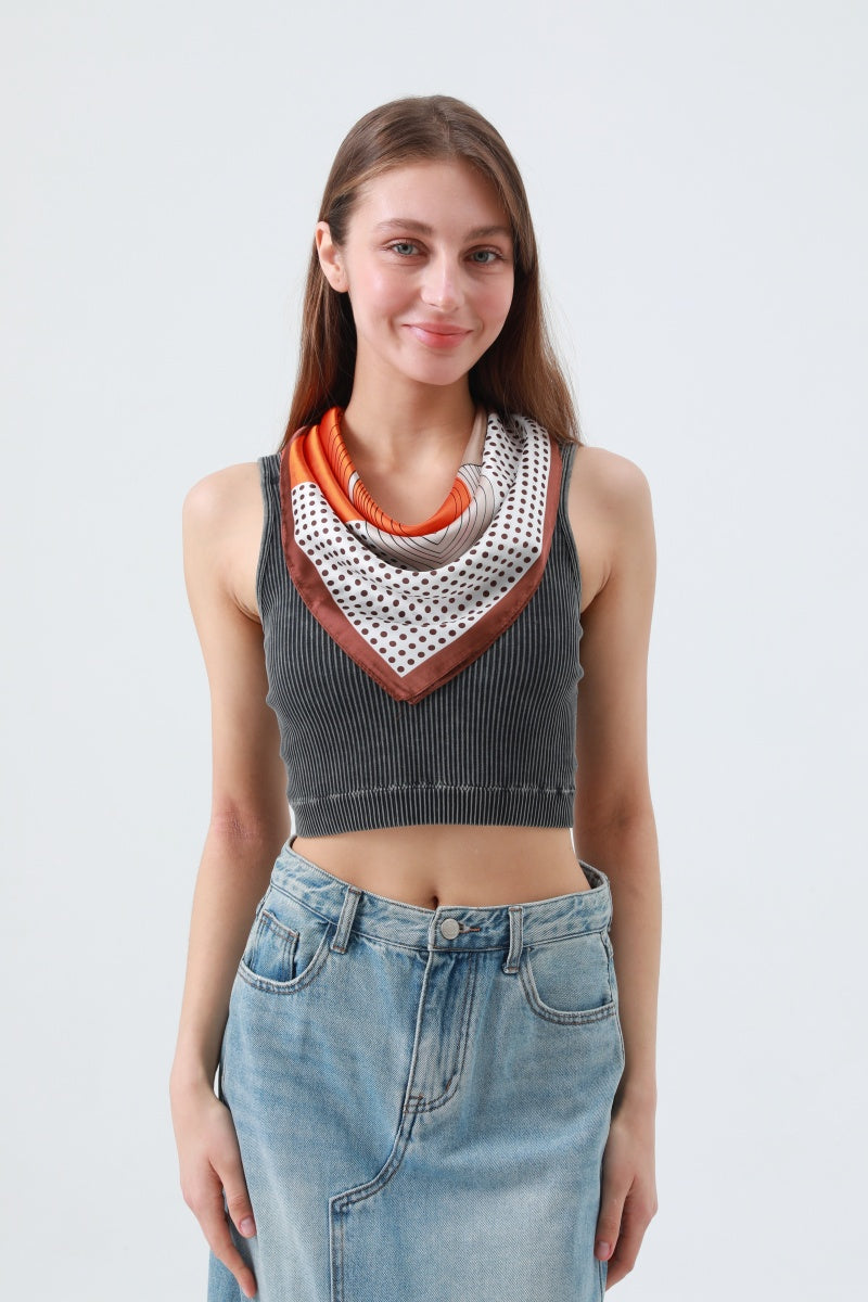 Delicate Polka Dot Neck Scarf – Soft & Airy Summer Essential - NeoKira Unlimited