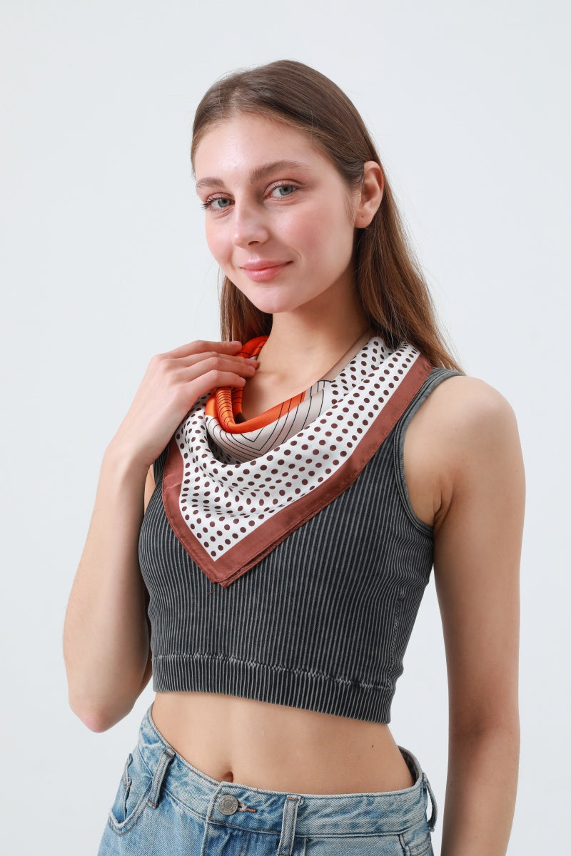 Delicate Polka Dot Neck Scarf – Soft & Airy Summer Essential - NeoKira Unlimited