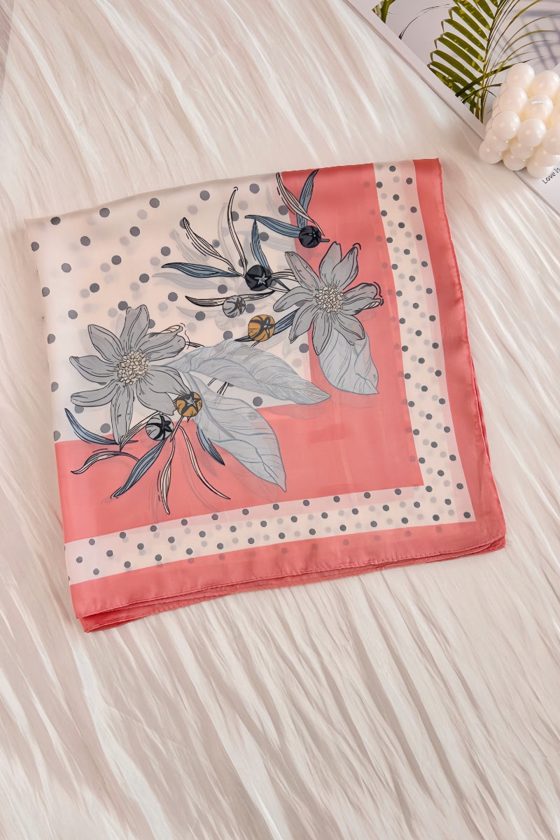 Delicate Bellflower Print Bandana – Square Style Neckwear - NeoKira Unlimited
