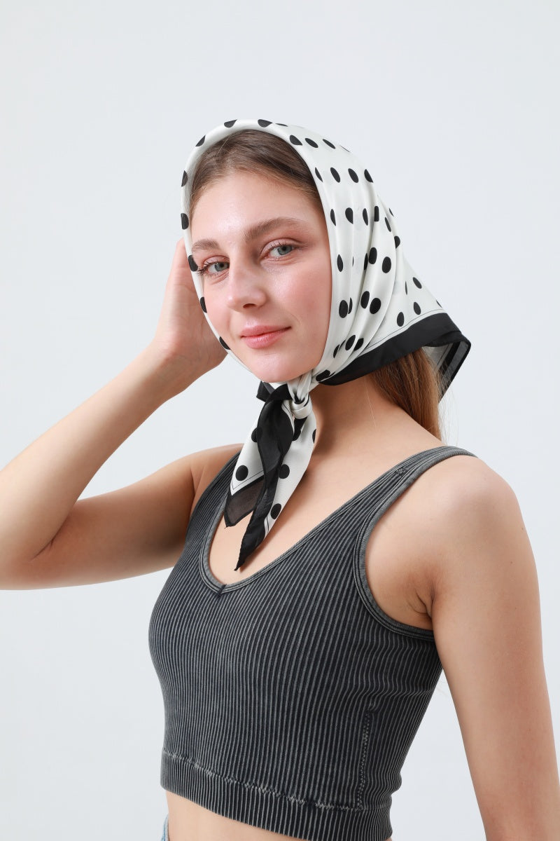 New Stylish Polka Dot Bandana Set – Spring Summer Scarf Collection - NeoKira Unlimited