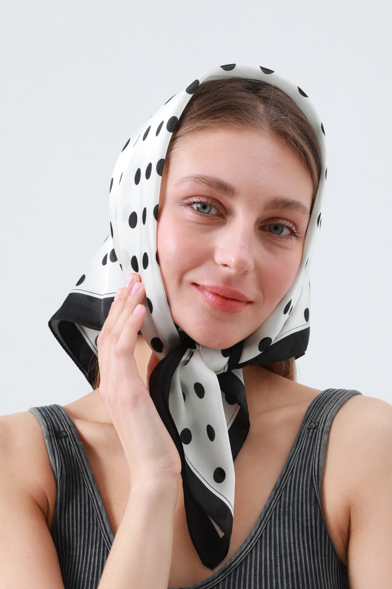 New Stylish Polka Dot Bandana Set – Spring Summer Scarf Collection - NeoKira Unlimited