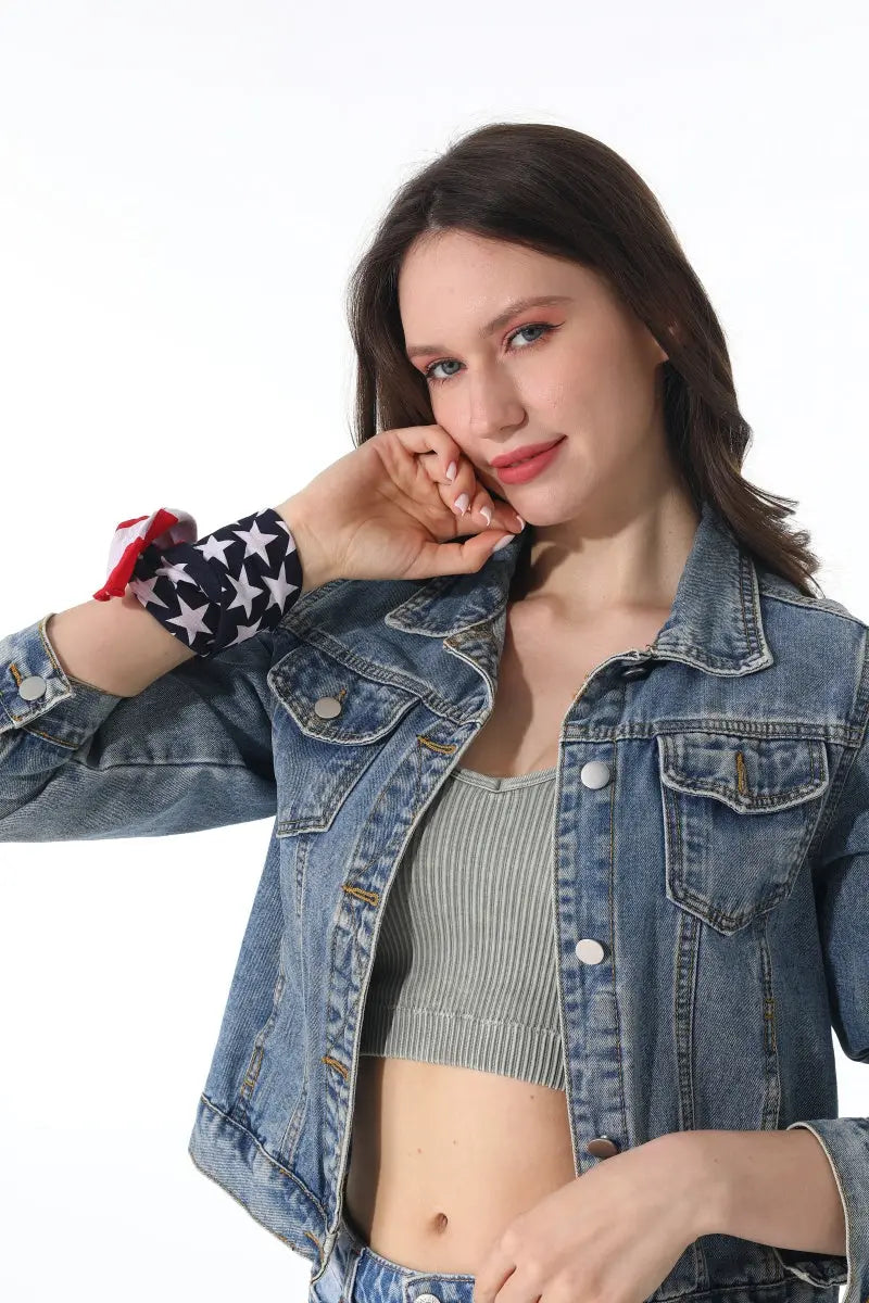 USA Flag Bandana – Cotton Star Stripe Scarf - NeoKira Unlimited