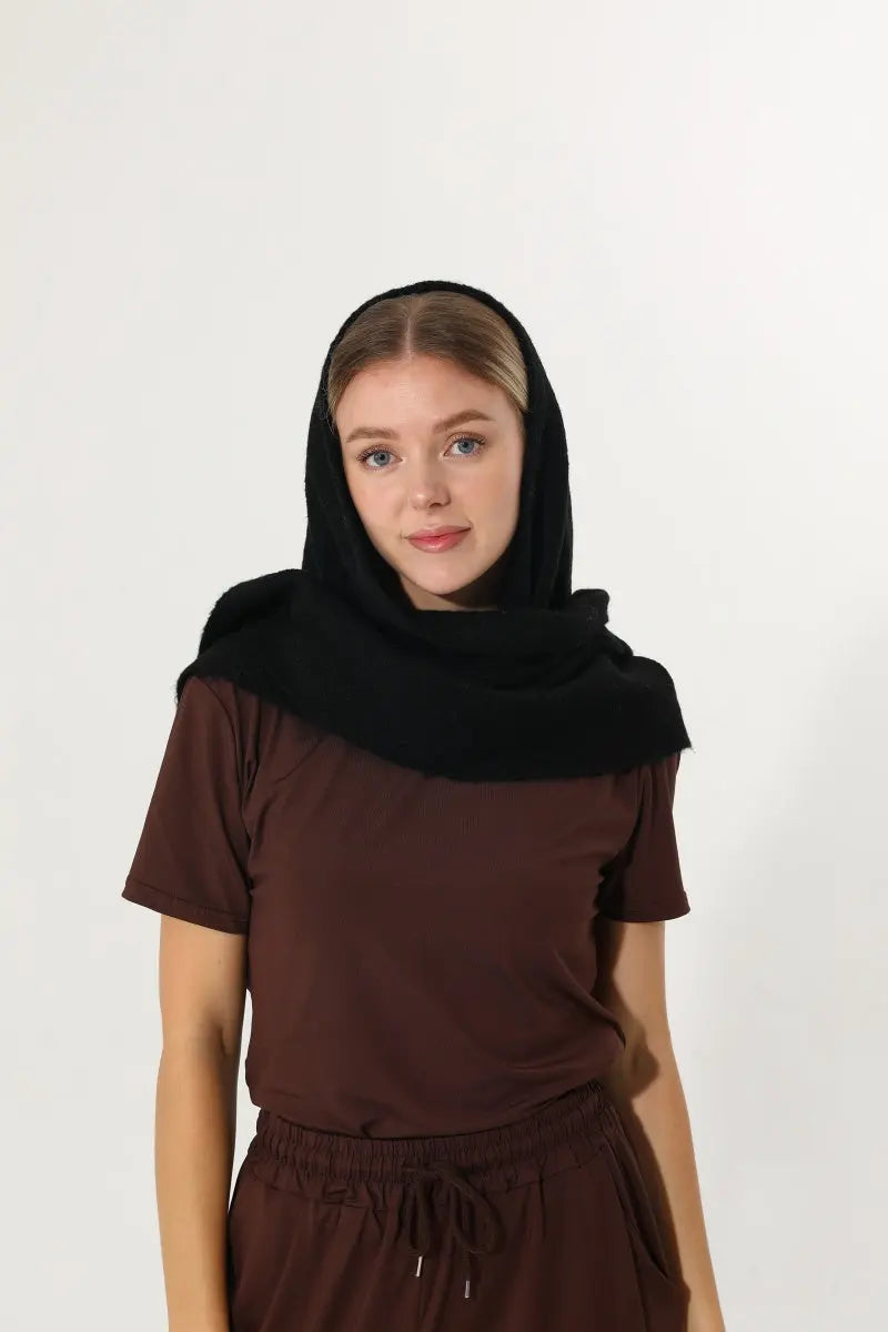 Soft Knit Triangle Multi‑way Wear Women Warm Shawl Scarf - NeoKira Unlimited