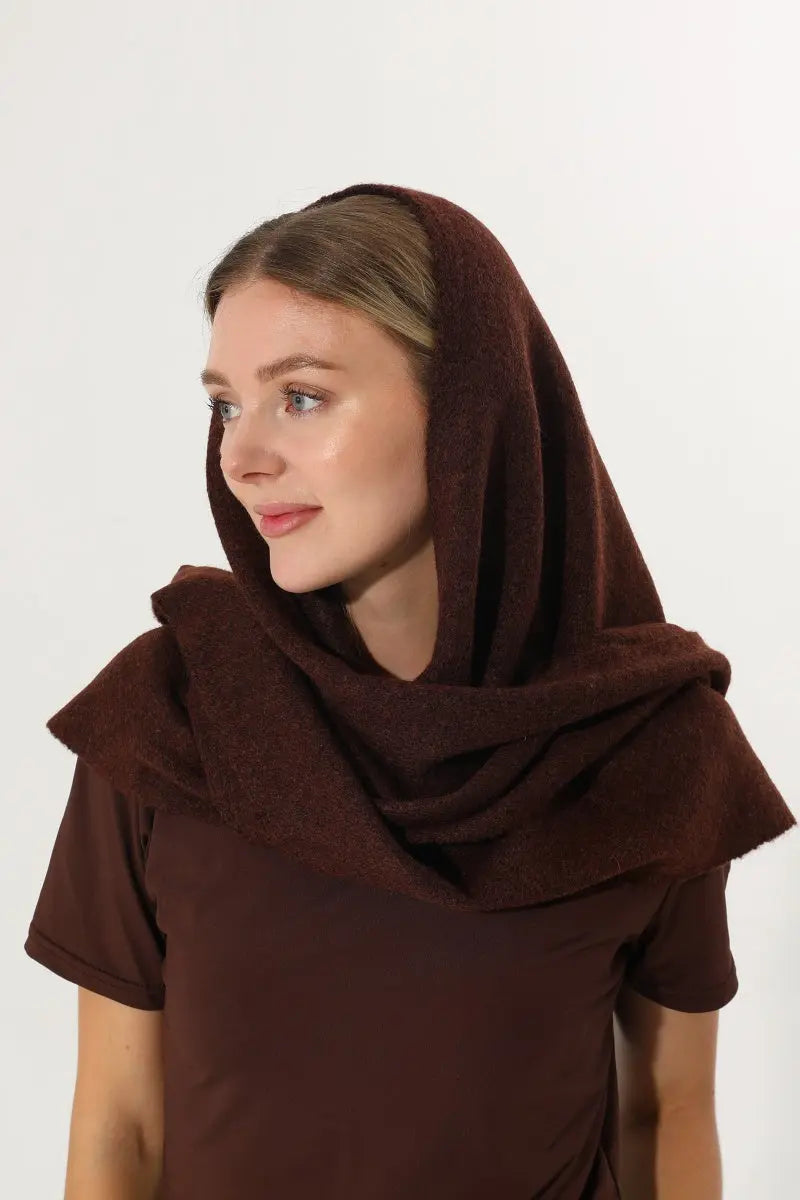 Soft Knit Triangle Multi‑way Wear Women Warm Shawl Scarf - NeoKira Unlimited