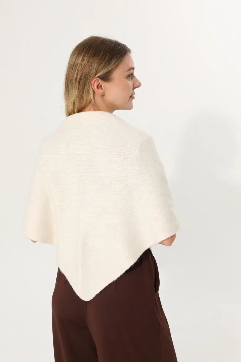 Soft Knit Triangle Multi‑way Wear Women Warm Shawl Scarf - NeoKira Unlimited