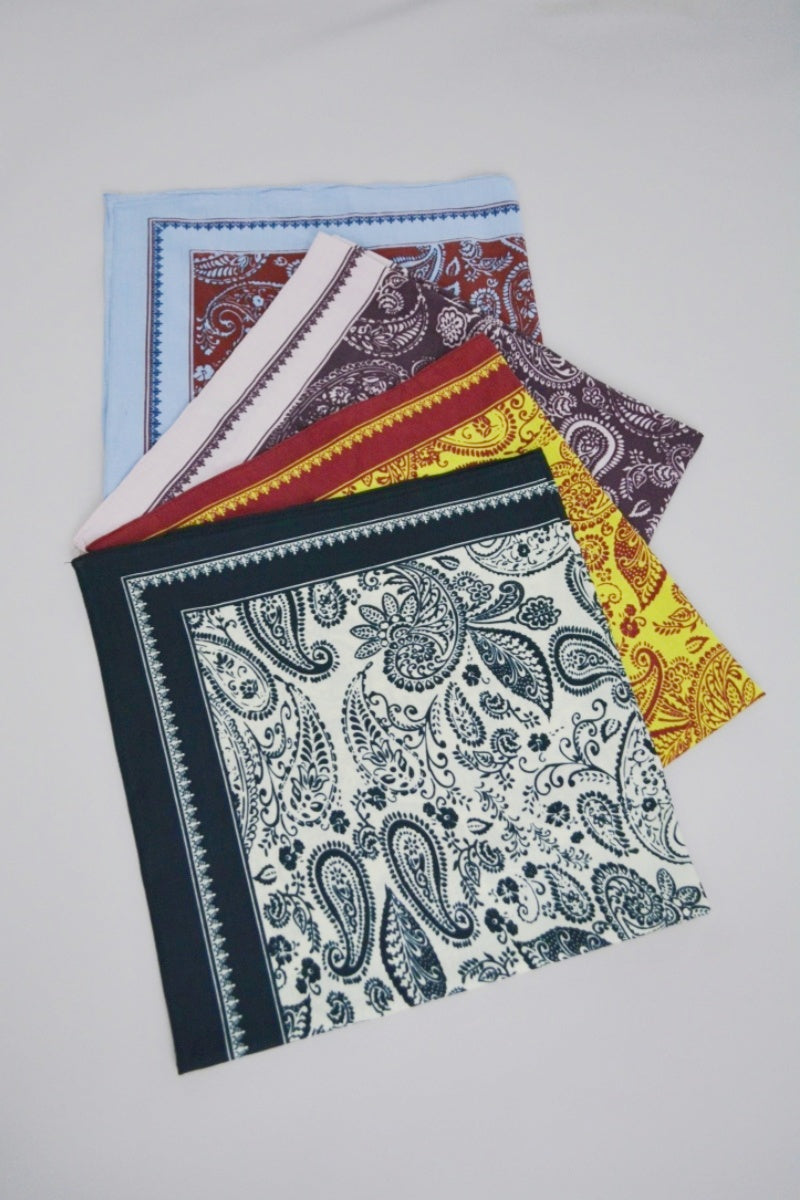 Paisley Print Multi‑wear Bandana Scarf - NeoKira Unlimited