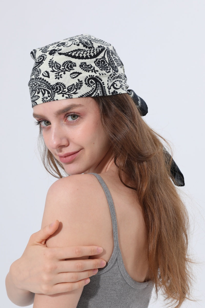 Paisley Print Multi‑wear Bandana Scarf - NeoKira Unlimited