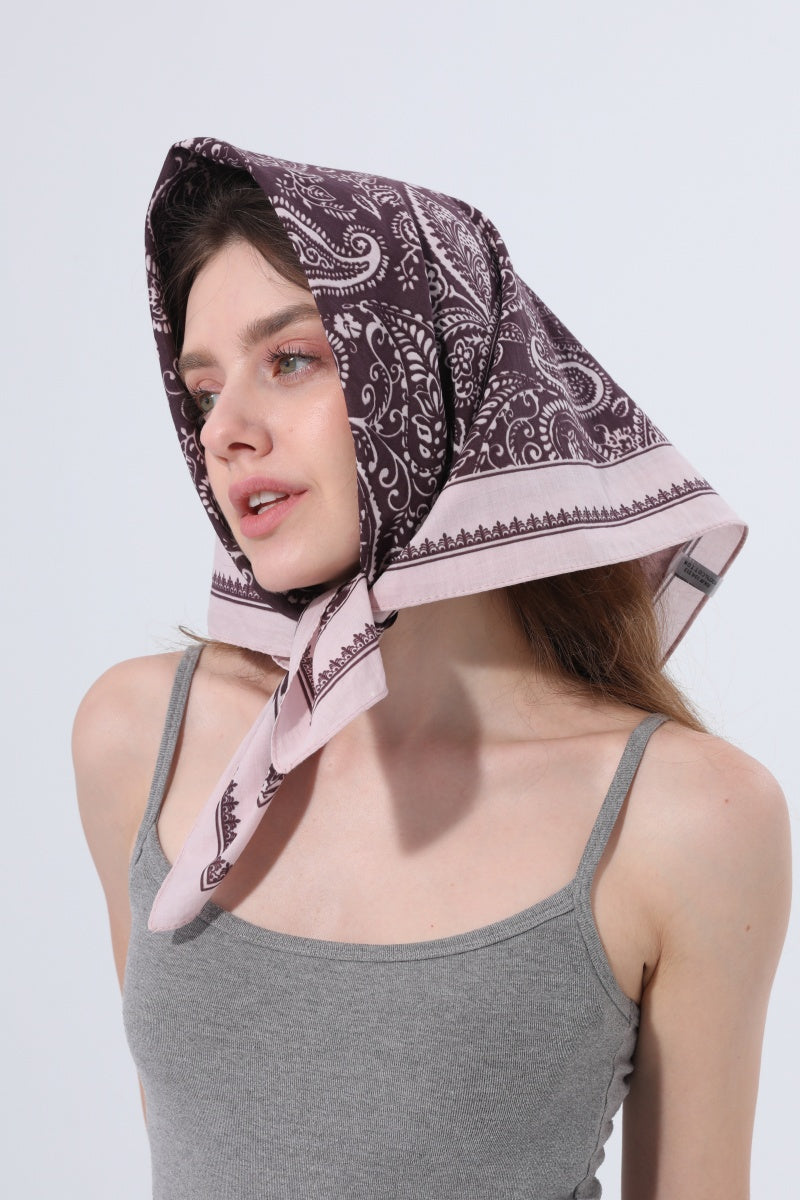 Paisley Print Multi‑wear Bandana Scarf - NeoKira Unlimited
