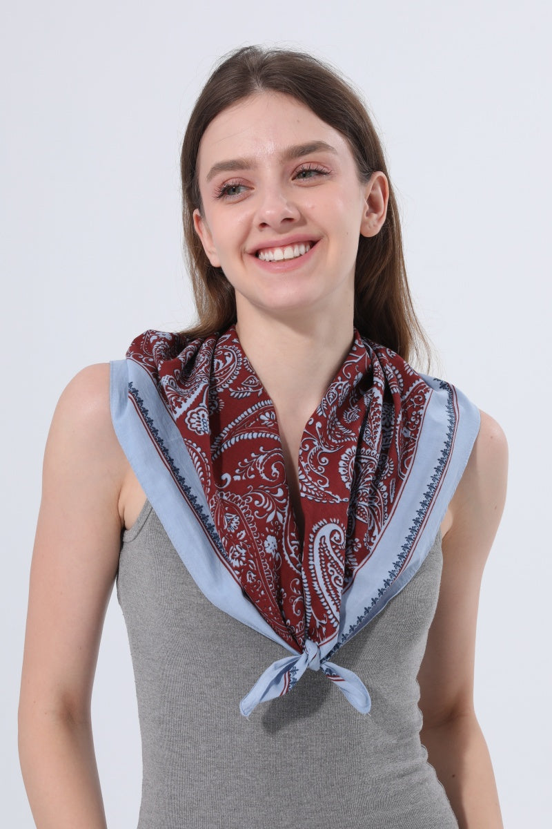 Paisley Print Multi‑wear Bandana Scarf - NeoKira Unlimited