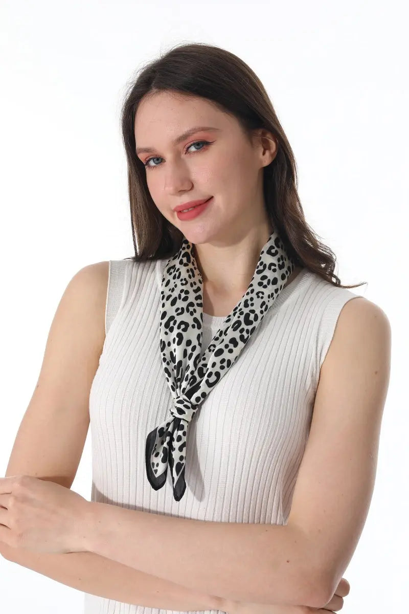 Trendy Leopard Print Women Multi-use Neck Bandana 🐆✨ - NeoKira Unlimited