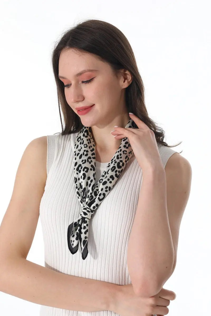 Trendy Leopard Print Women Multi-use Neck Bandana 🐆✨ - NeoKira Unlimited
