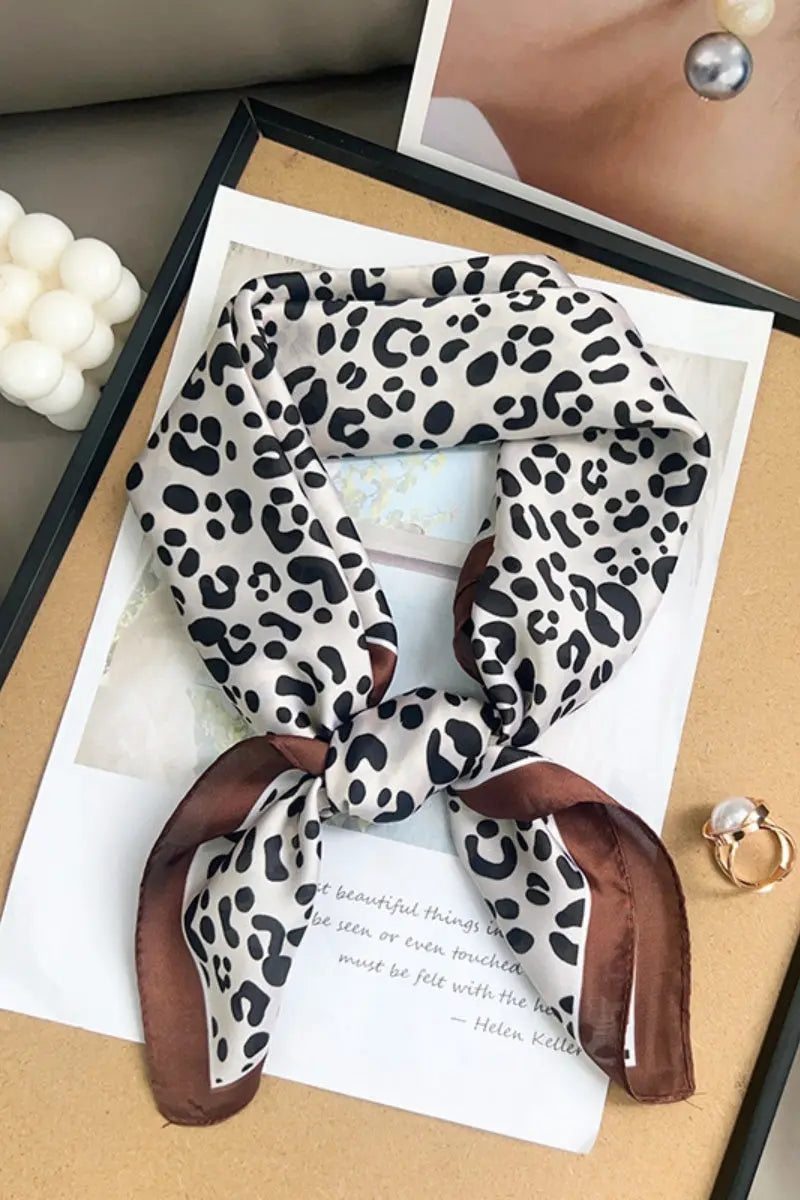 Trendy Leopard Print Women Multi-use Neck Bandana 🐆✨ - NeoKira Unlimited