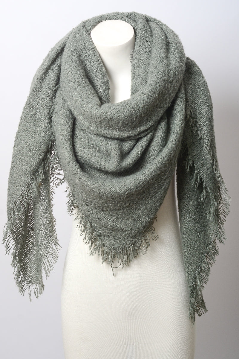 Mohair Square Blanket Scarf - NeoKira Unlimited