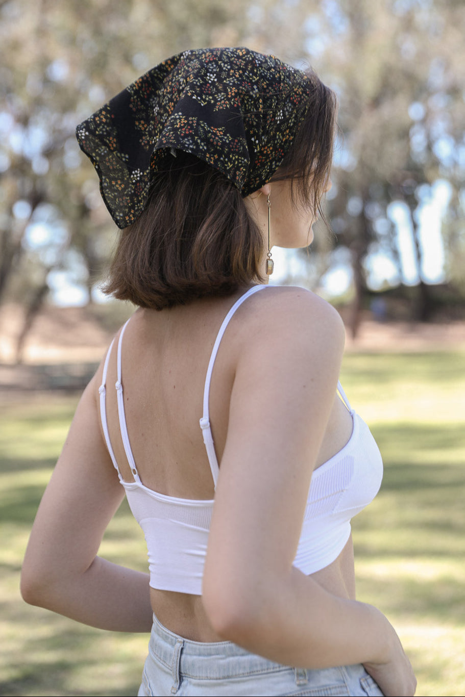 Soft Cotton Floral Foliage Bandana - NeoKira Unlimited