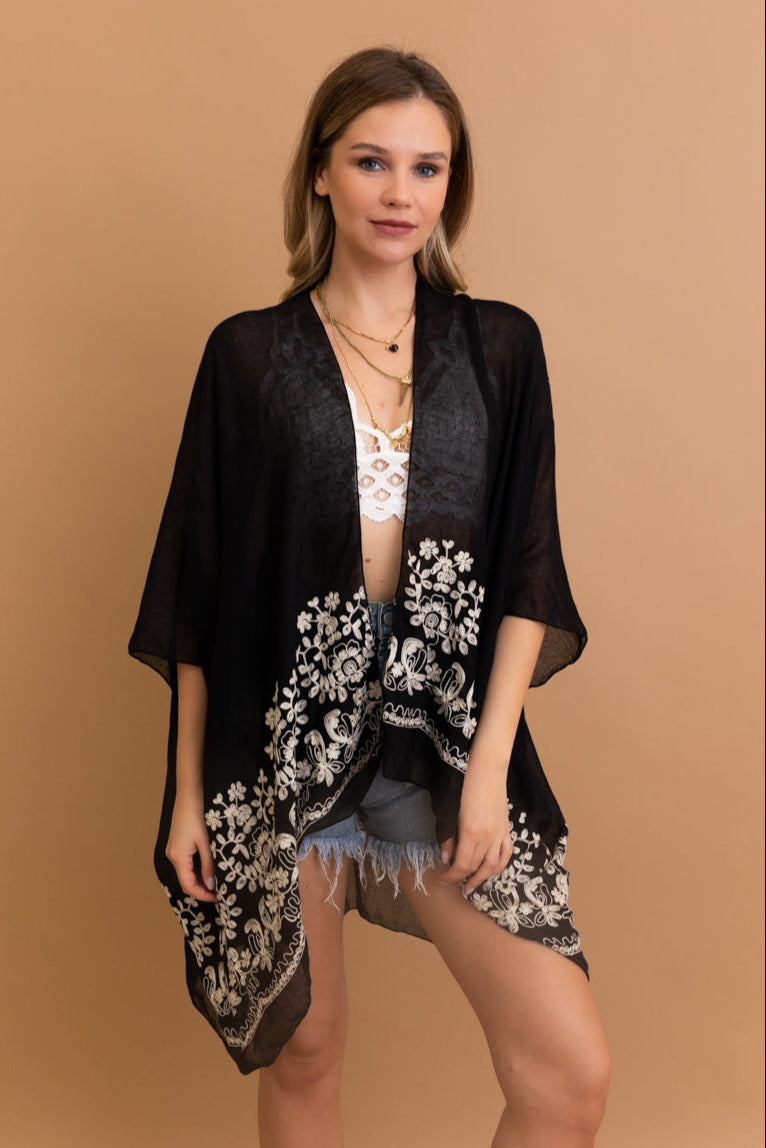 Enchanted Bloom Kimono – Floral Elegance in Every Detail - NeoKira Unlimited