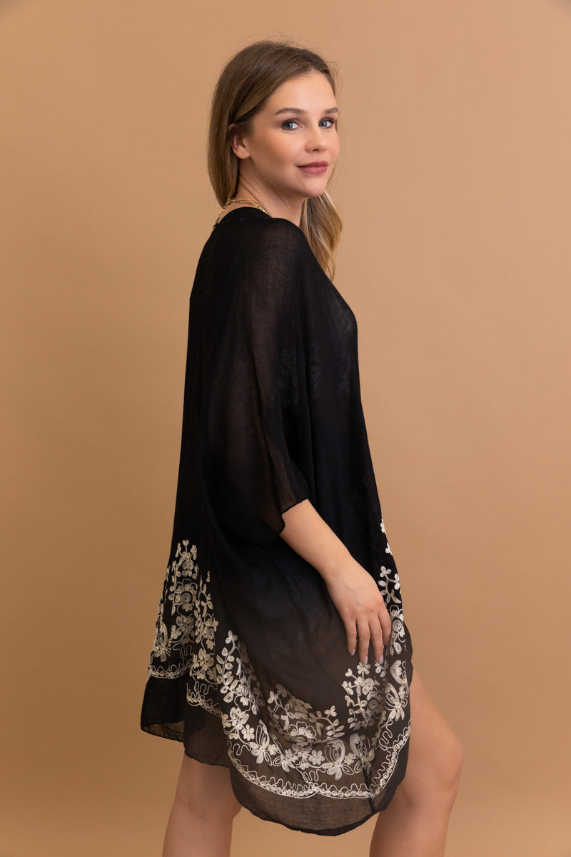 Enchanted Bloom Kimono – Floral Elegance in Every Detail - NeoKira Unlimited