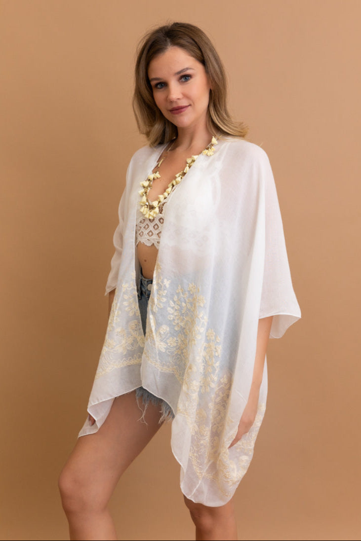 Enchanted Bloom Kimono – Floral Elegance in Every Detail - NeoKira Unlimited