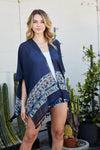 Embroidered Geometric Kimono Kimono Leto Collection   