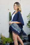 Embroidered Geometric Kimono Kimono Leto Collection   