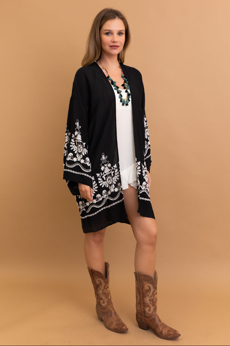 Stylish Blossom Breeze Kimono – Feminine and Trendy - NeoKira Unlimited