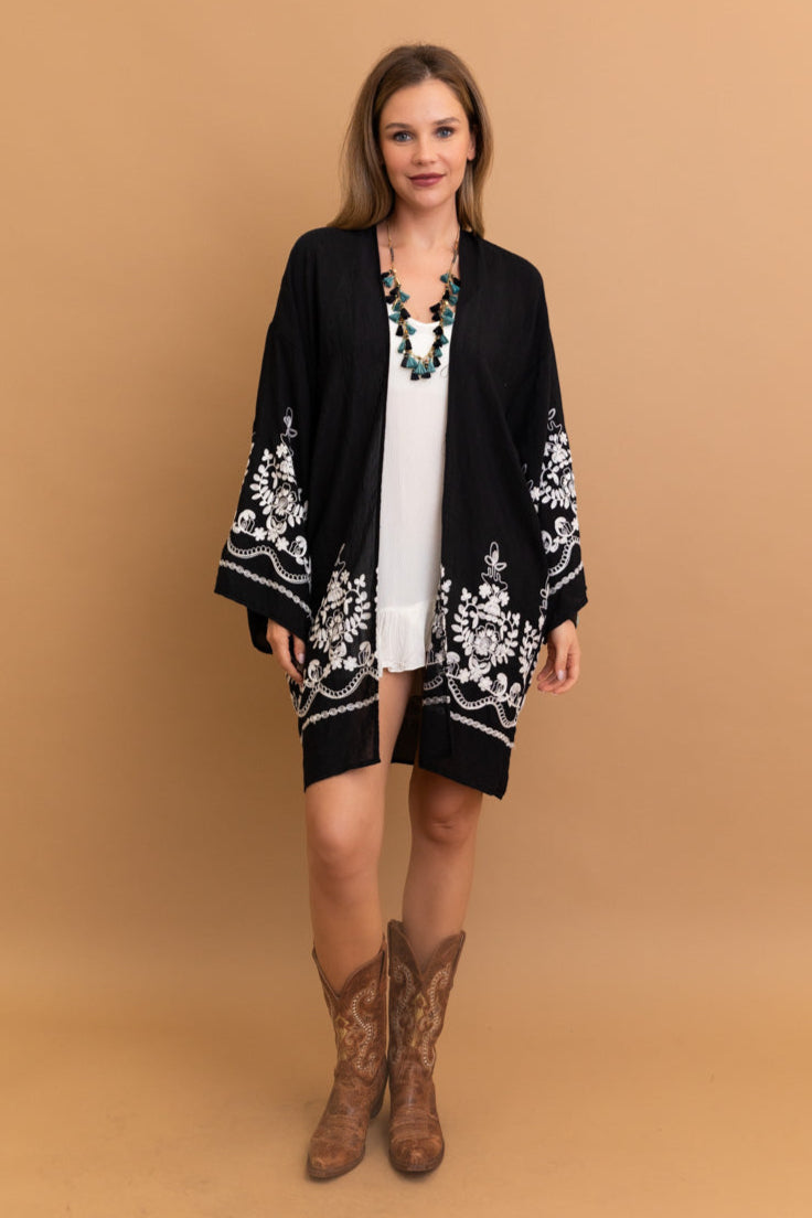 Stylish Blossom Breeze Kimono – Feminine and Trendy - NeoKira Unlimited