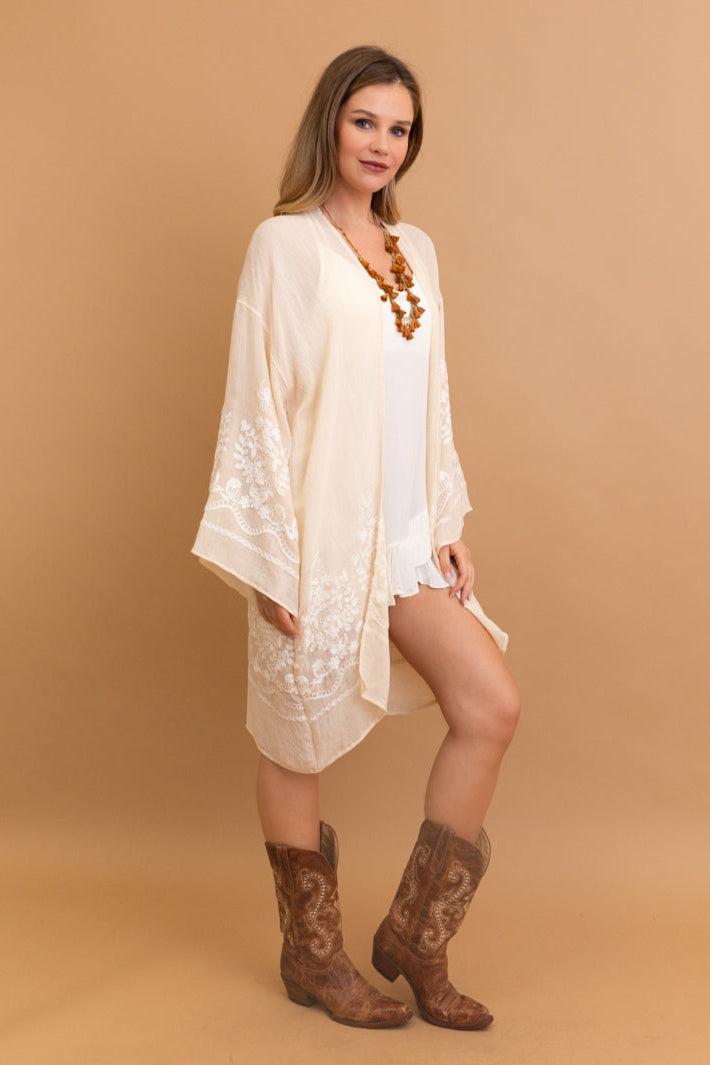 Stylish Blossom Breeze Kimono – Feminine and Trendy - NeoKira Unlimited