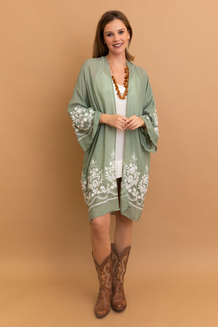 Stylish Blossom Breeze Kimono – Feminine and Trendy - NeoKira Unlimited