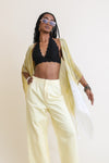 Stripe Woven Dip Dyed Kimono Kimono Leto Collection Mustard  