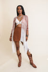 Stripe Woven Dip Dyed Kimono Kimono Leto Collection Rose  