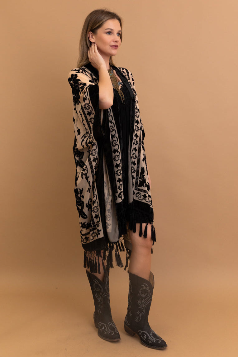 Velvet Dream Mesh Tapestry Kimono - NeoKira Unlimited