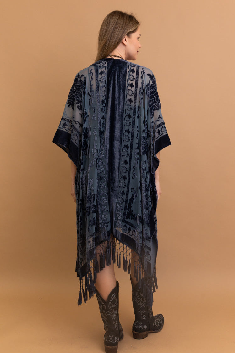 Velvet Dream Mesh Tapestry Kimono - NeoKira Unlimited