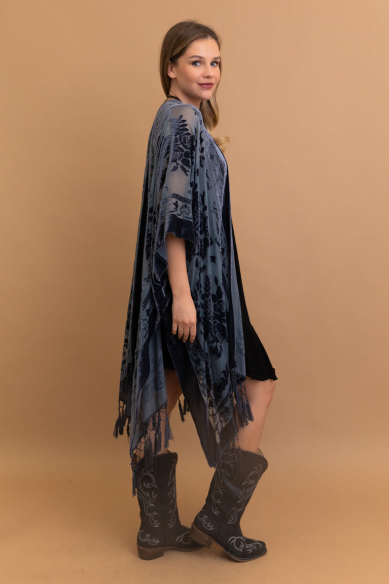 Velvet Dream Mesh Tapestry Kimono - NeoKira Unlimited