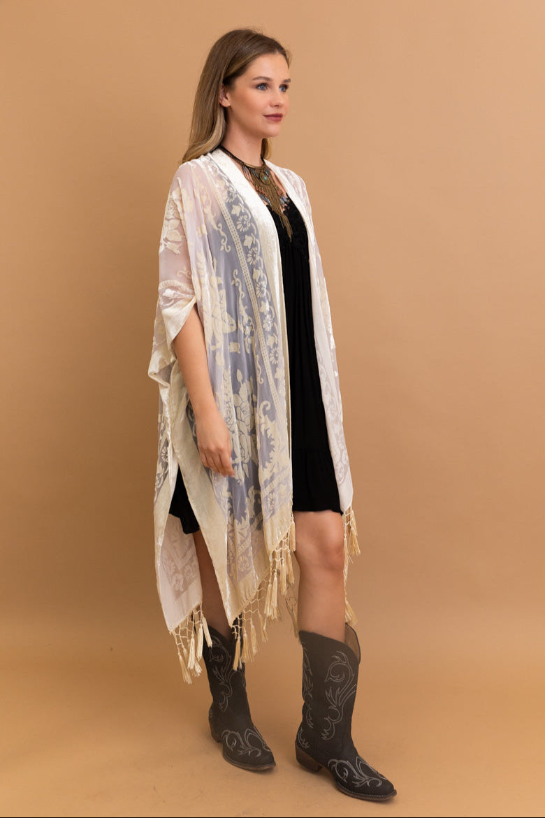Velvet Dream Mesh Tapestry Kimono - NeoKira Unlimited