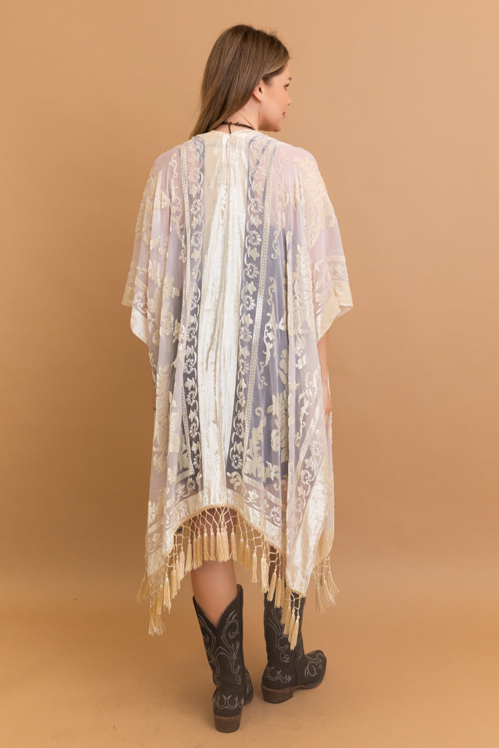 Velvet Dream Mesh Tapestry Kimono - NeoKira Unlimited