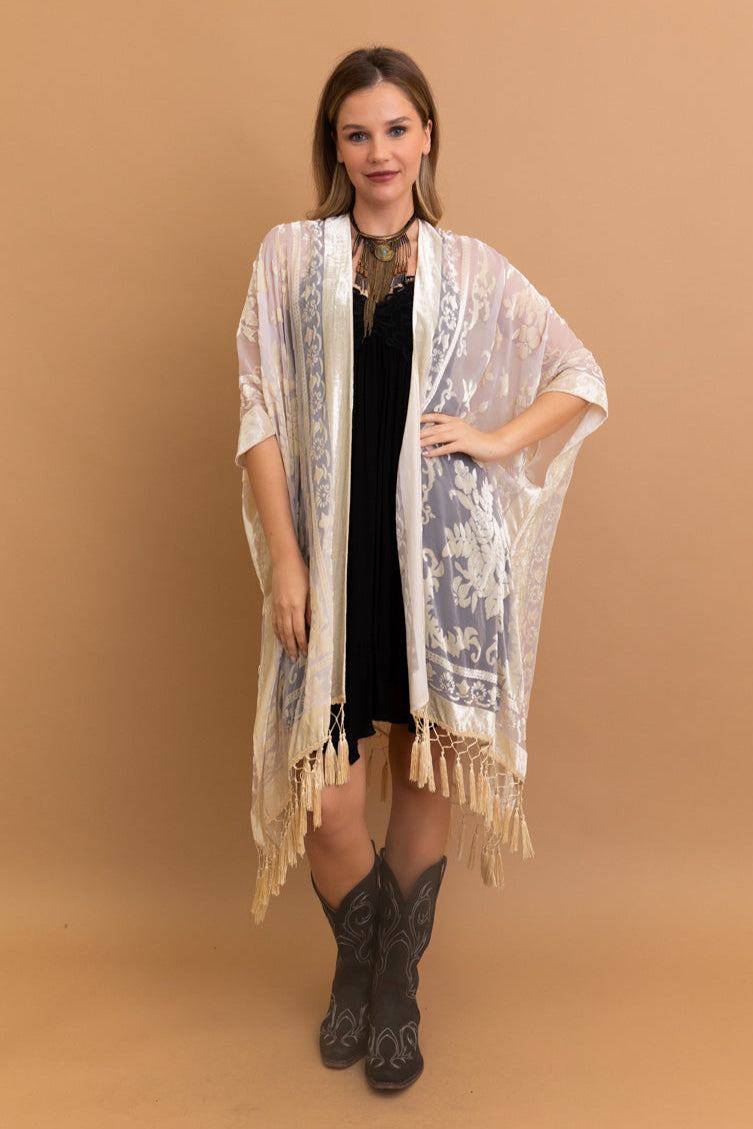 Velvet Dream Mesh Tapestry Kimono - NeoKira Unlimited