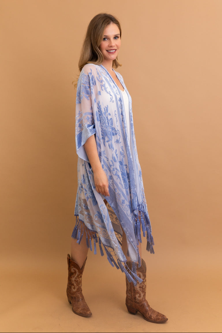 Velvet Dream Mesh Tapestry Kimono - NeoKira Unlimited