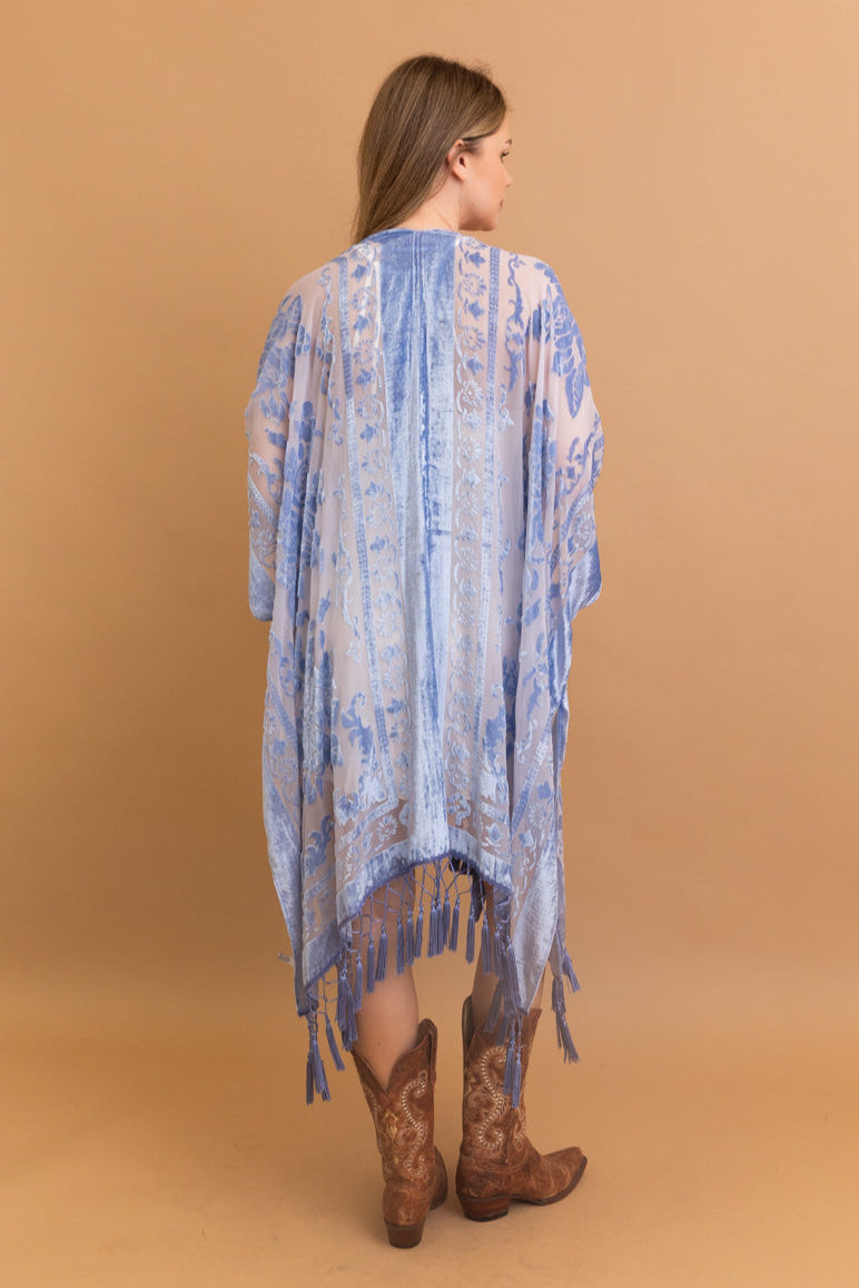 Velvet Dream Mesh Tapestry Kimono - NeoKira Unlimited