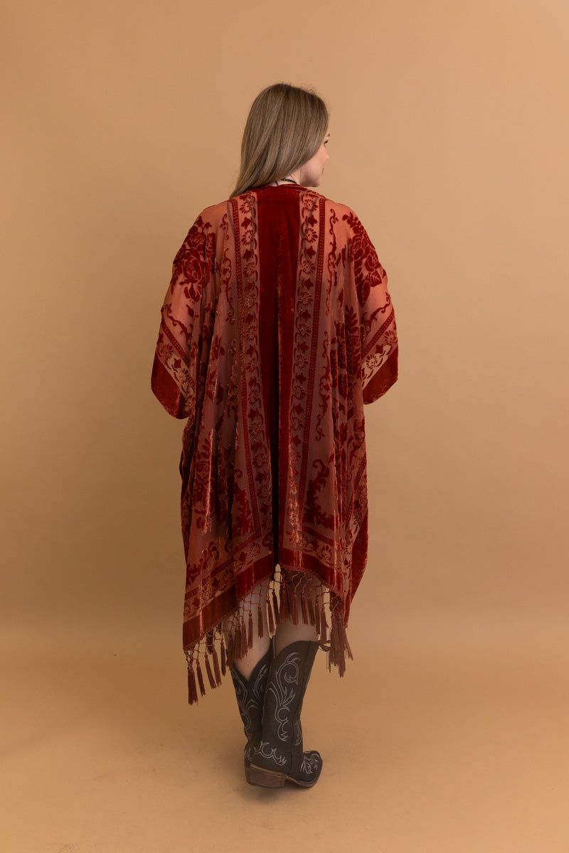 Velvet Dream Mesh Tapestry Kimono Kimono Leto Collection   