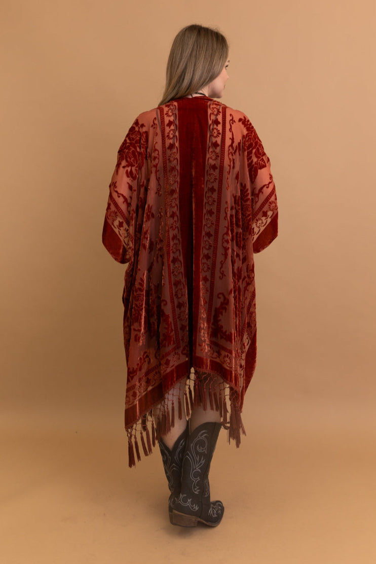 Velvet Dream Mesh Tapestry Kimono - NeoKira Unlimited